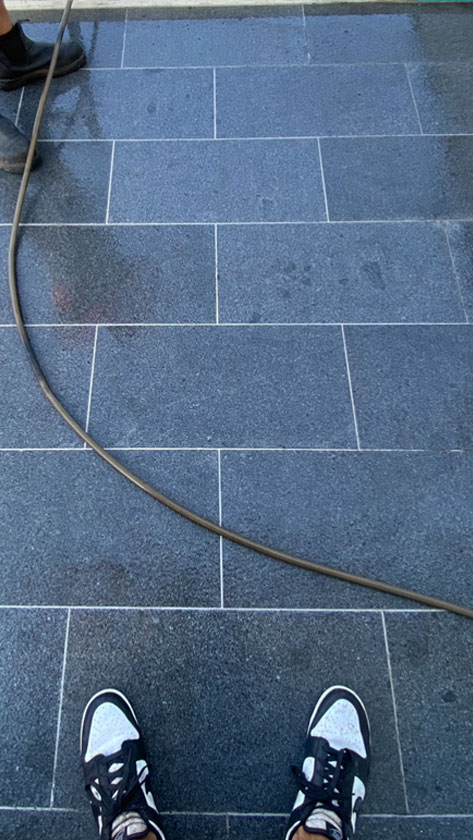 house walkway-cleaning